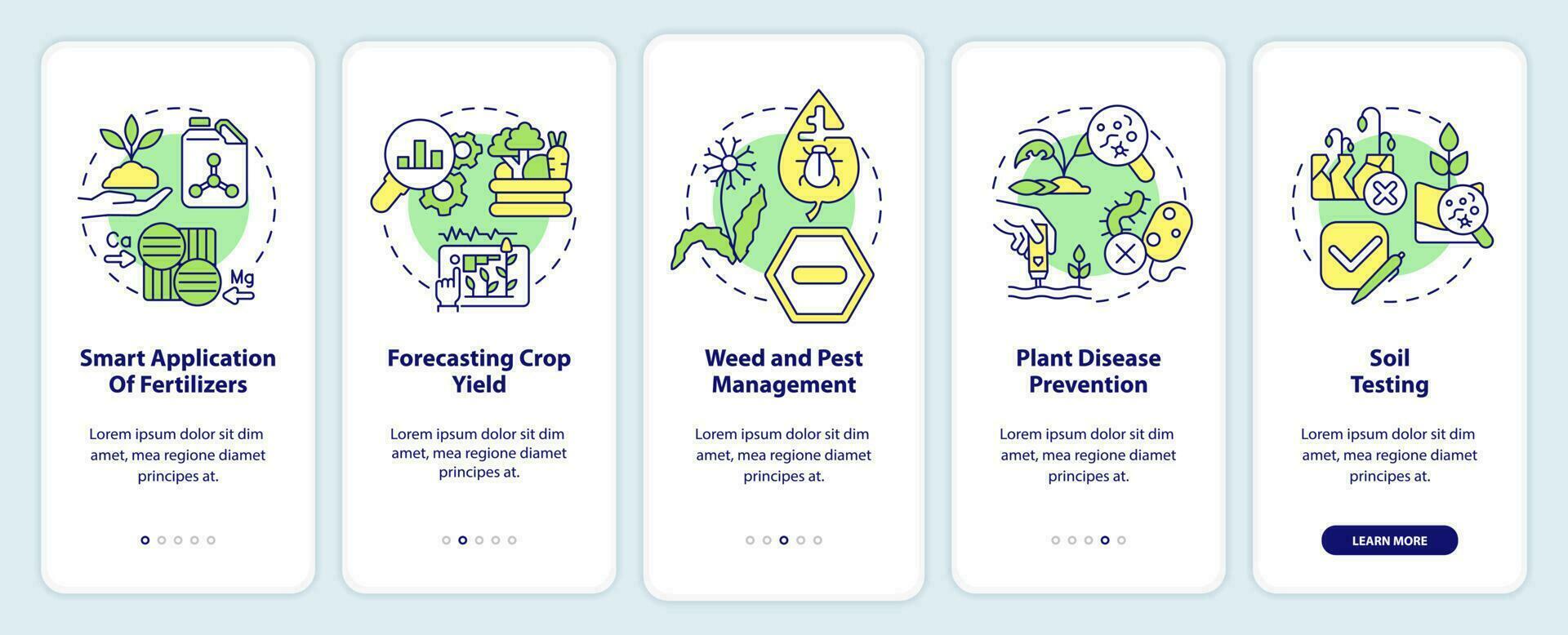 augmenté surgir rendement l'intégration mobile app filtrer. secteur agroalimentaire procédure pas à pas 5 pas modifiable graphique instructions avec linéaire concepts. interface utilisateur, ux, gui modèle vecteur