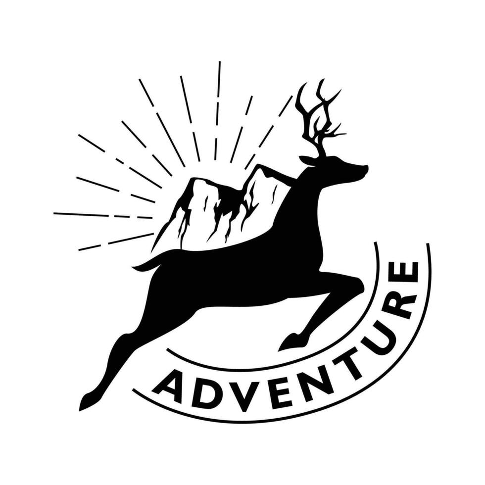 aventure logo conception modèle. la nature signe et symbole. vecteur