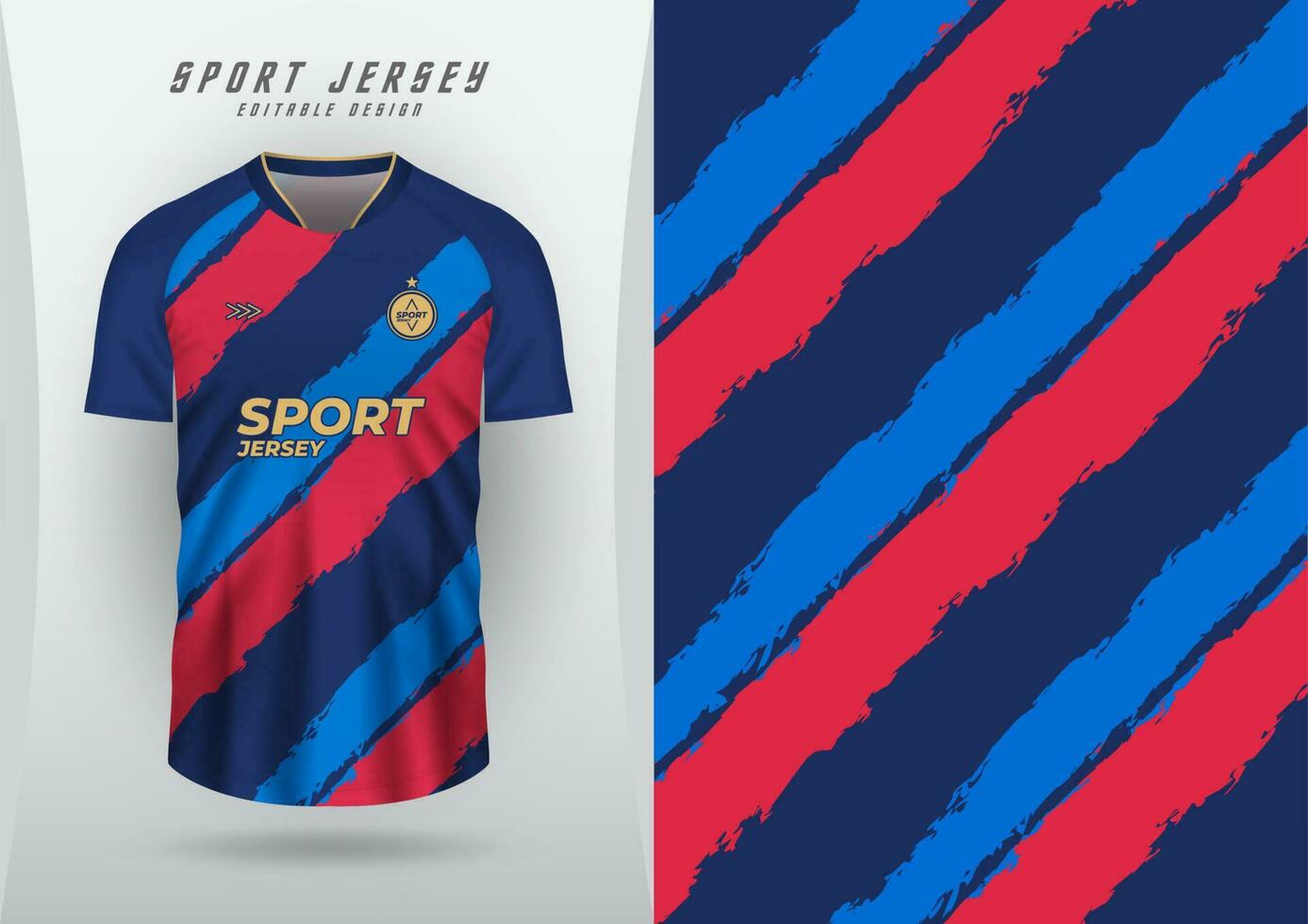 Contexte pour des sports Jersey, football Jersey, fonctionnement Jersey, courses Jersey, bleu et rouge oblique modèle. vecteur