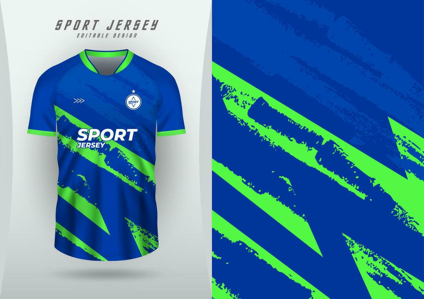 Contexte pour des sports Jersey, football Jersey, fonctionnement Jersey, courses Jersey, bleu et vert modèle. vecteur