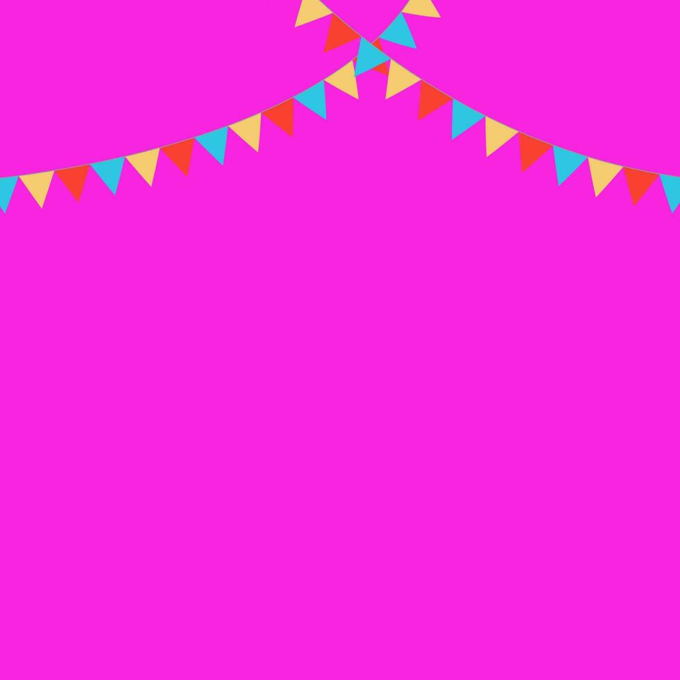 vecteur fête drapeaux pastel palette rose ou violet Contexte.