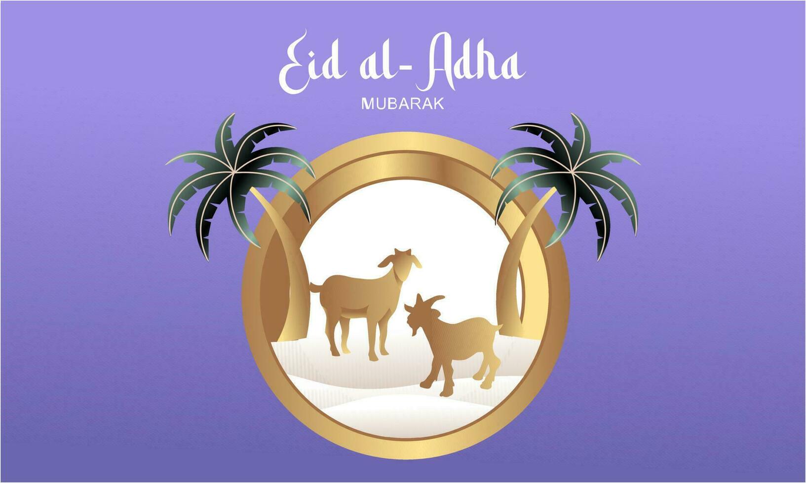 eid Al adha bannière conception vecteur illustration. islamique et arabe Contexte pour musulman communauté Festival