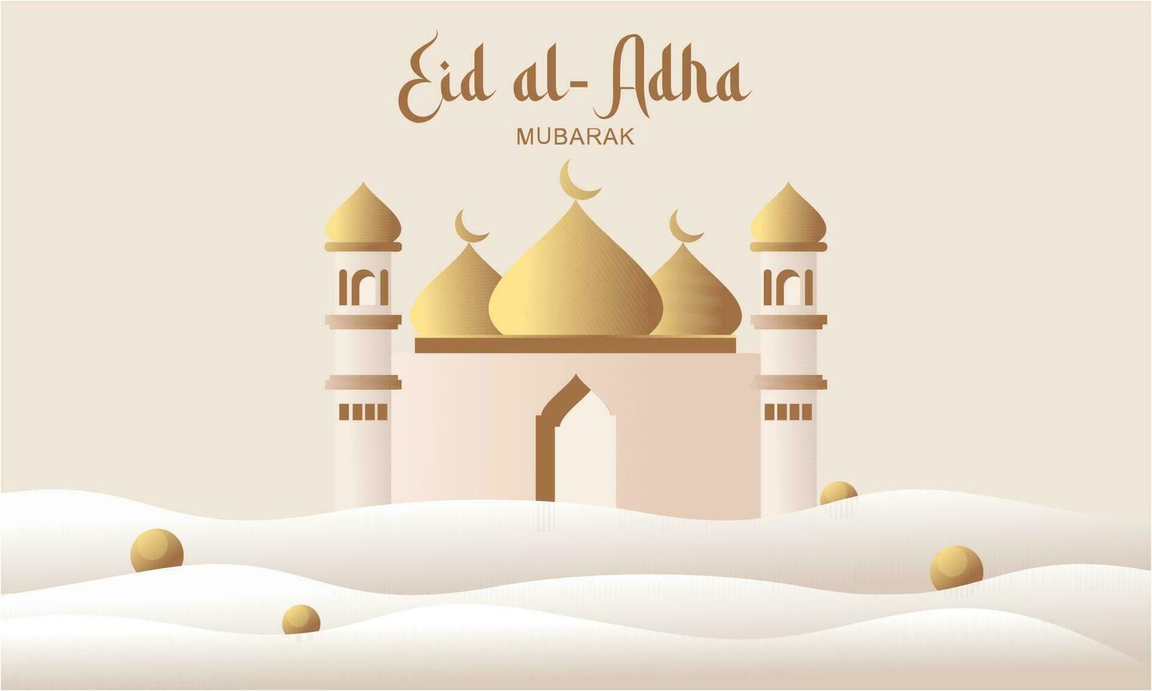 eid Al adha bannière conception vecteur illustration. islamique et arabe Contexte pour musulman communauté Festival