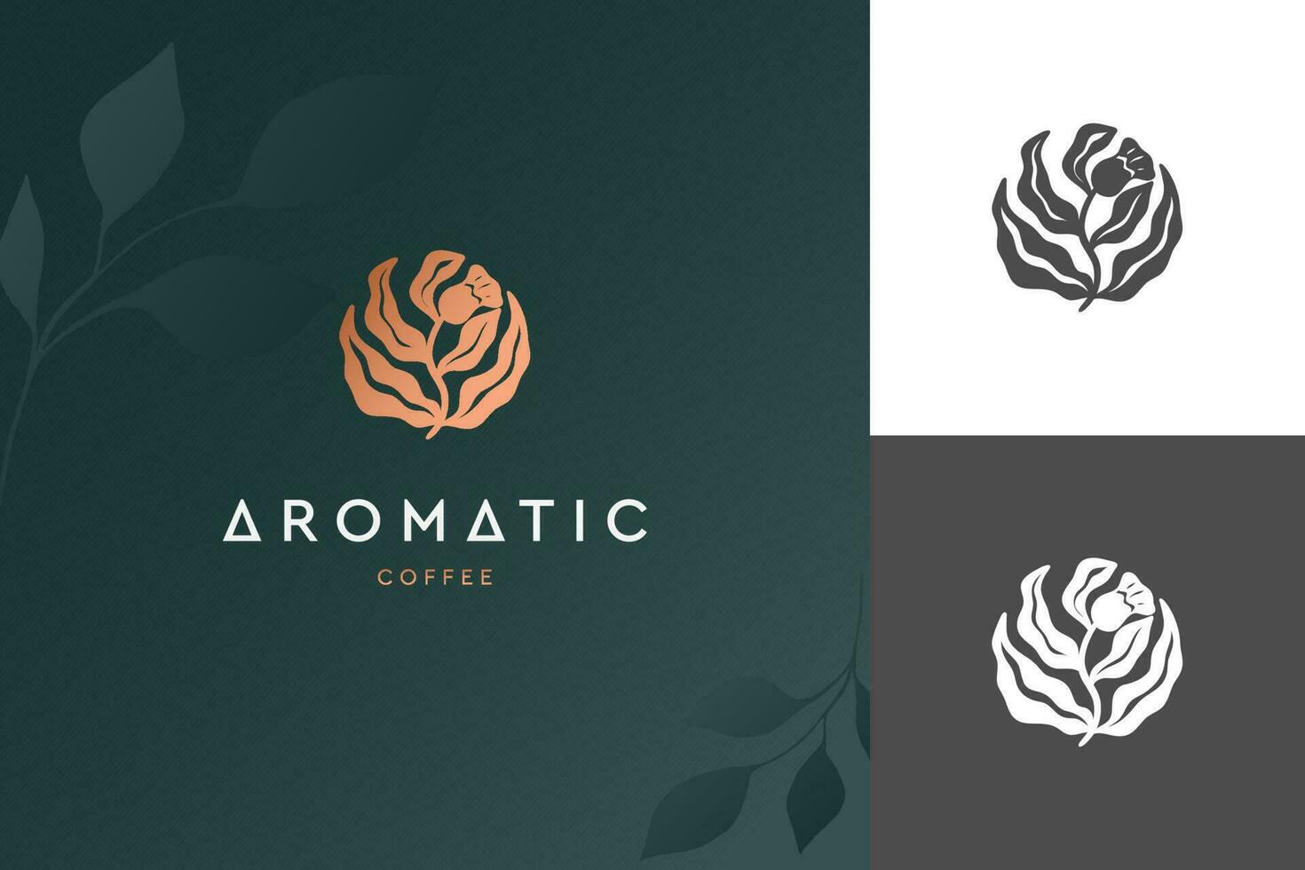 abstrait élégant floral logo conception pour prospectus ou fleur magasin ou beauté vecteur