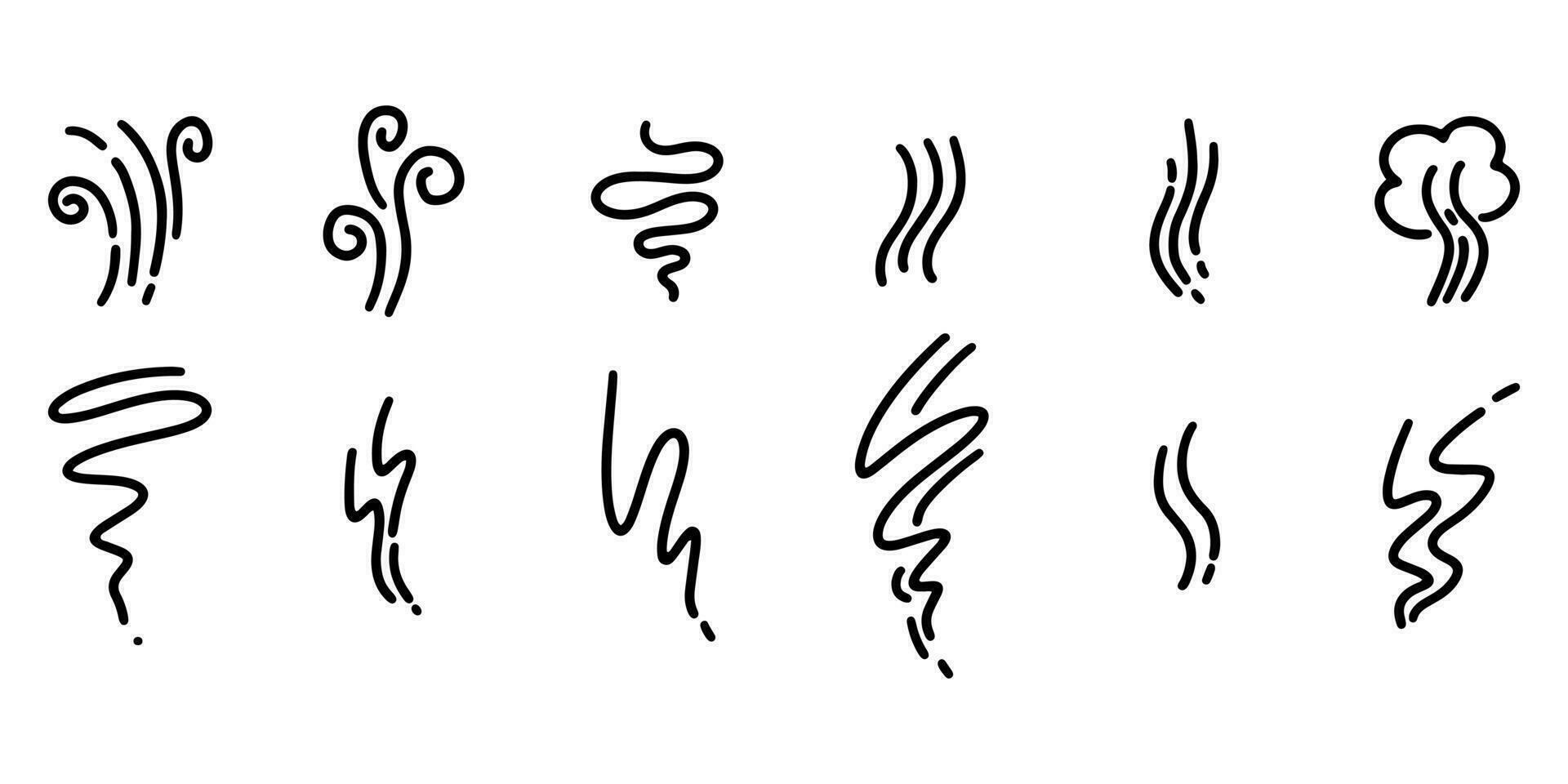 griffonnage esquisser style de fumée symbole tiré illustration pour concept conception. vecteur