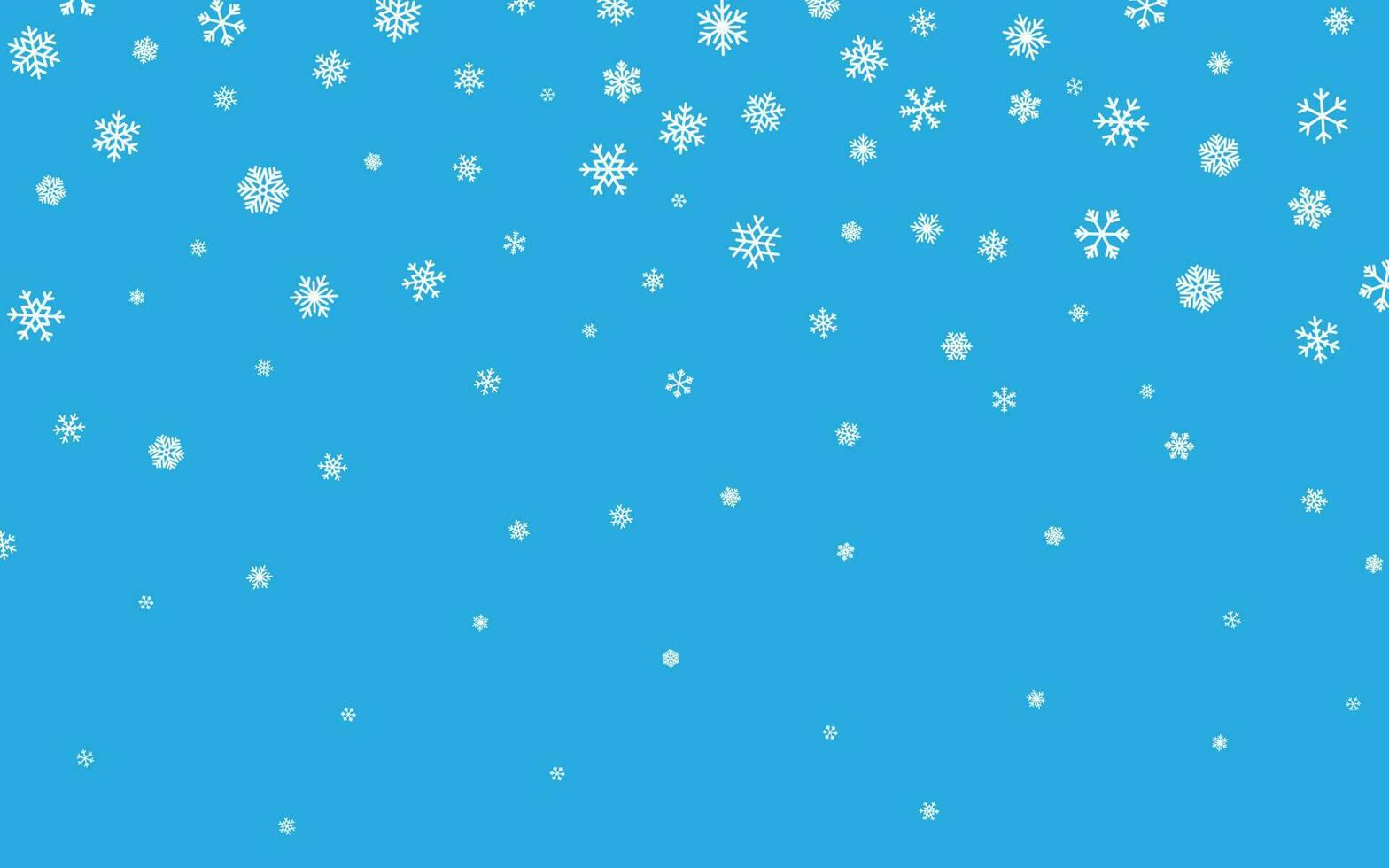 Noël neige. chute flocons de neige sur bleu Contexte. chute de neige. vecteur illustration