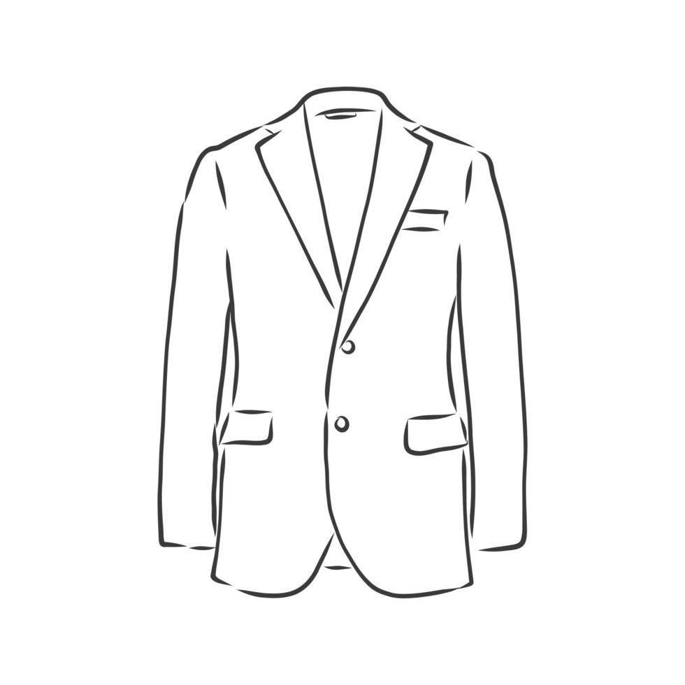 veste pour hommes illustration vectorielle. vêtements dans le style des affaires, veste à double boutonnage pour hommes vector illustration. vêtements de style professionnel