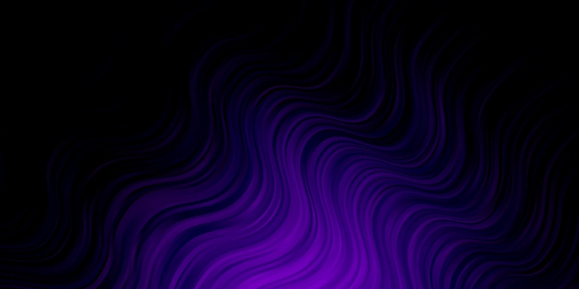 fond de vecteur violet foncé avec des lignes courbes.