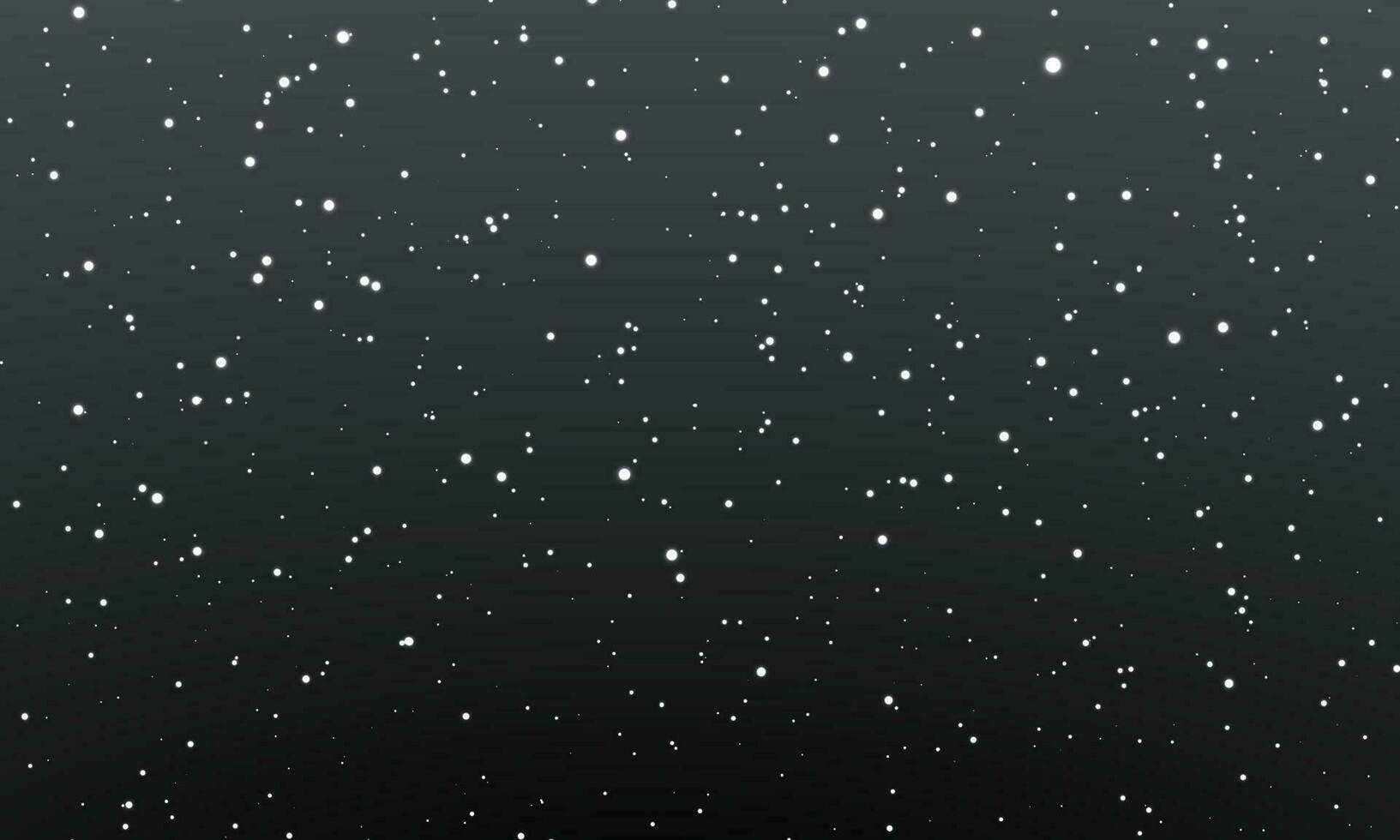 Noël neige. chute flocons de neige sur nuit Contexte. chute de neige. vecteur illustration