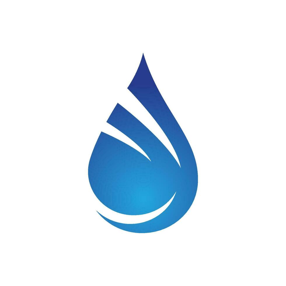 modèle de logo de goutte d'eau vecteur