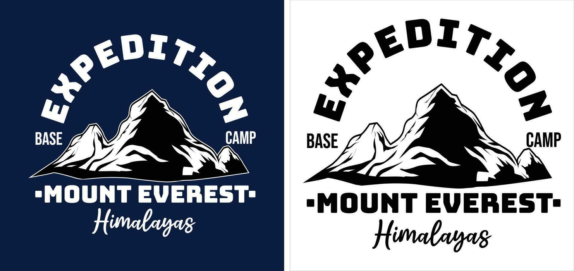 monter everest himalaya expédition logo vecteur