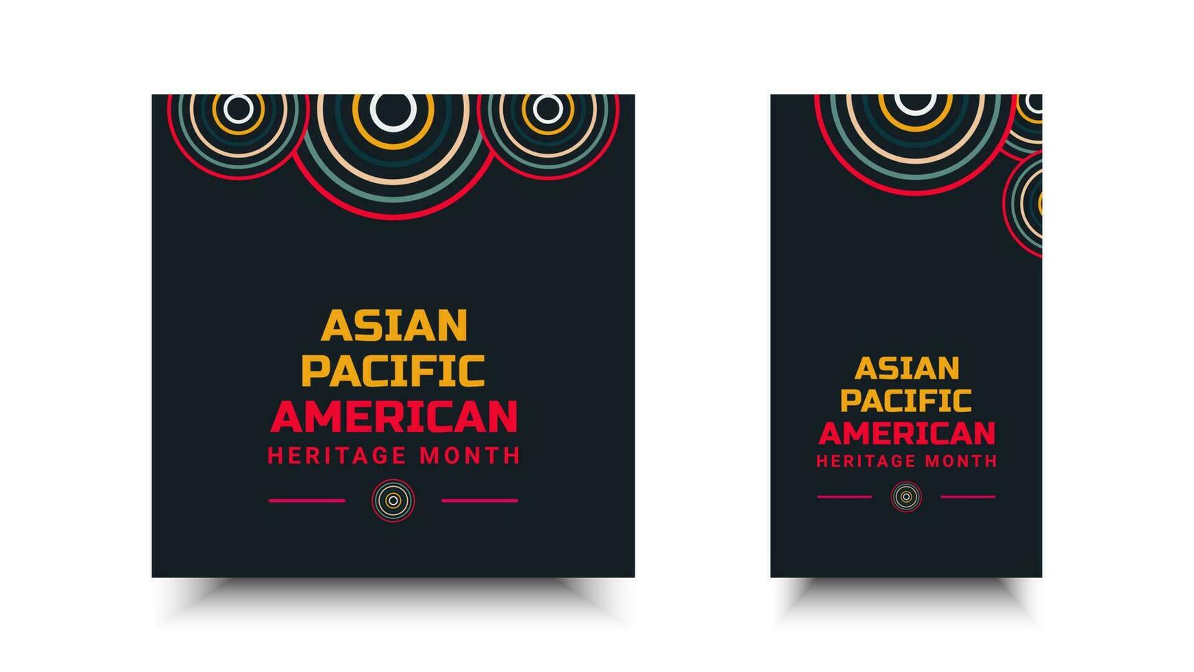 asiatique américain et pacifique insulaire patrimoine mois. vecteur bannière pour les publicités, social médias, carte, affiche, Contexte.