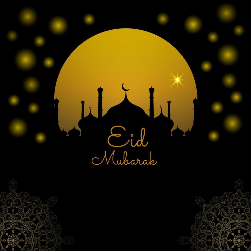 résumé, saint, élégant, décoratif, fond, pour, eid mubarak vecteur