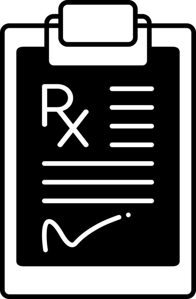 solide icône pour ordonnance vecteur