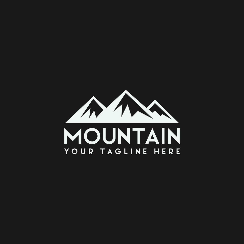 vecteur de logo de montagne