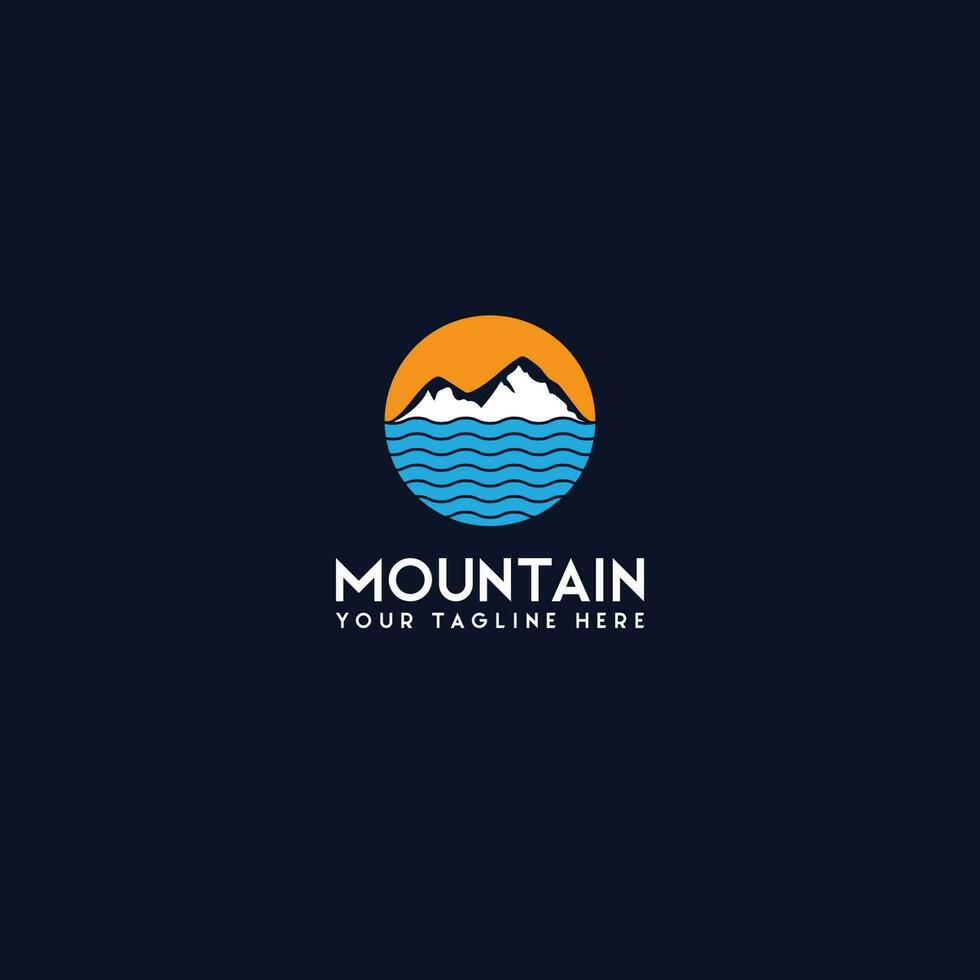 vecteur de logo de montagne