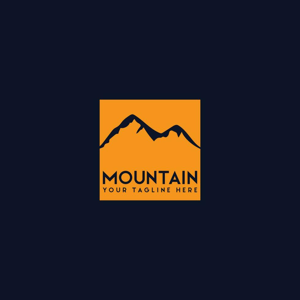 vecteur de logo de montagne