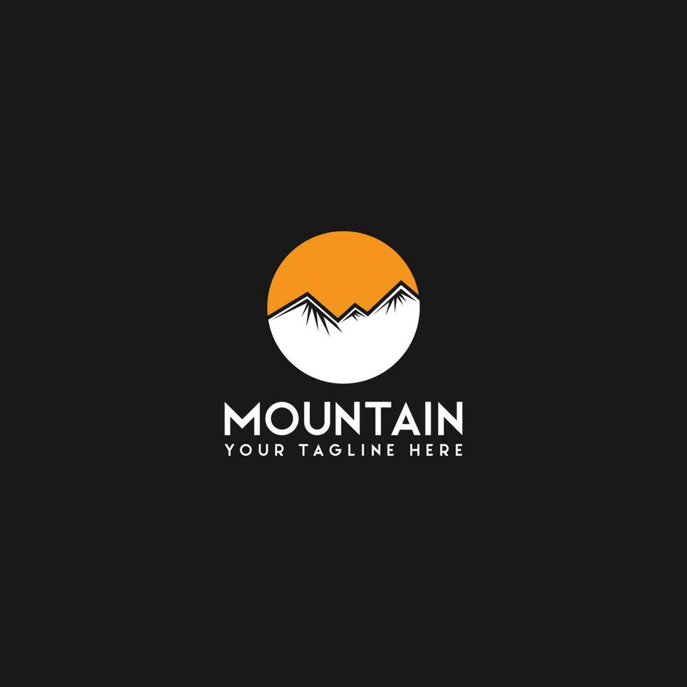 vecteur de logo de montagne