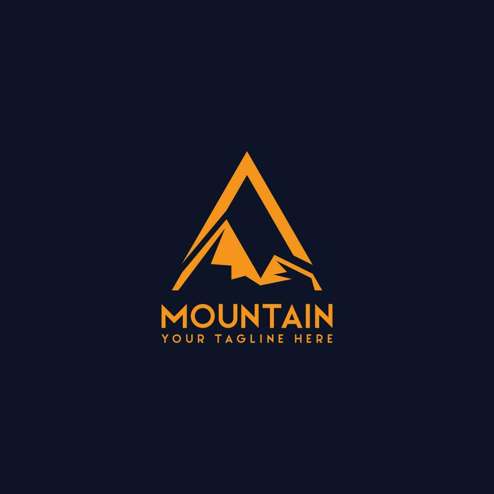 vecteur de logo de montagne