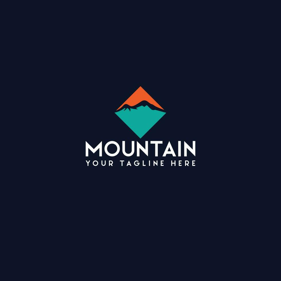 vecteur de logo de montagne