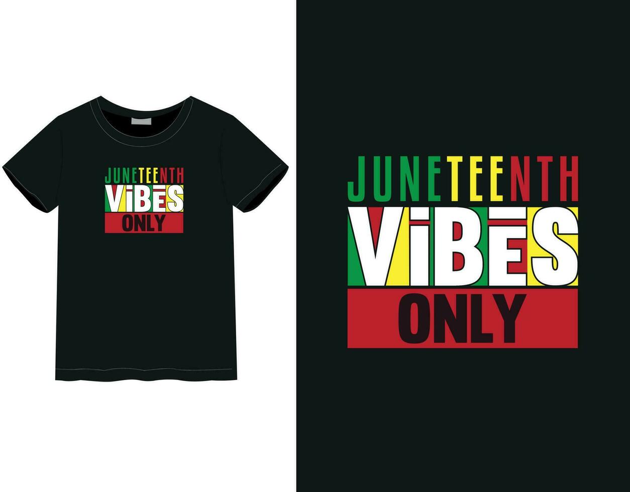 juneteenth 2023 T-shirt conception vecteur