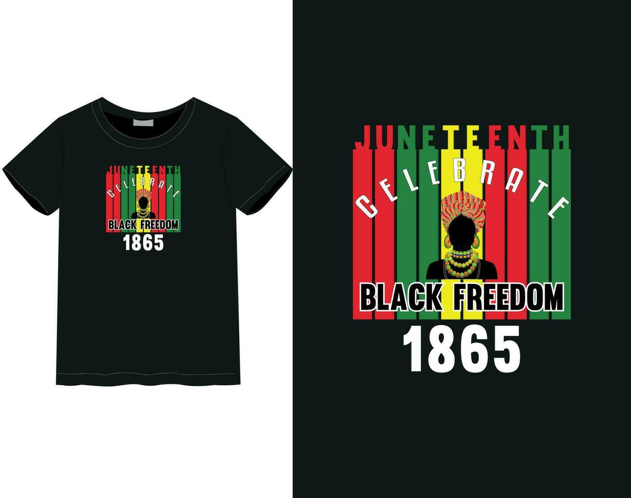 juneteenth 2023 T-shirt conception vecteur