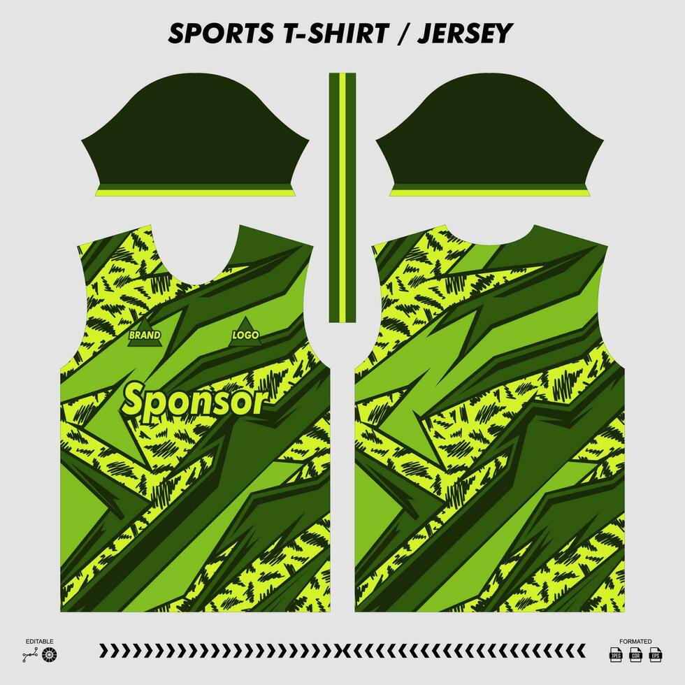 vecteur T-shirt sport conception, sublimation Jersey