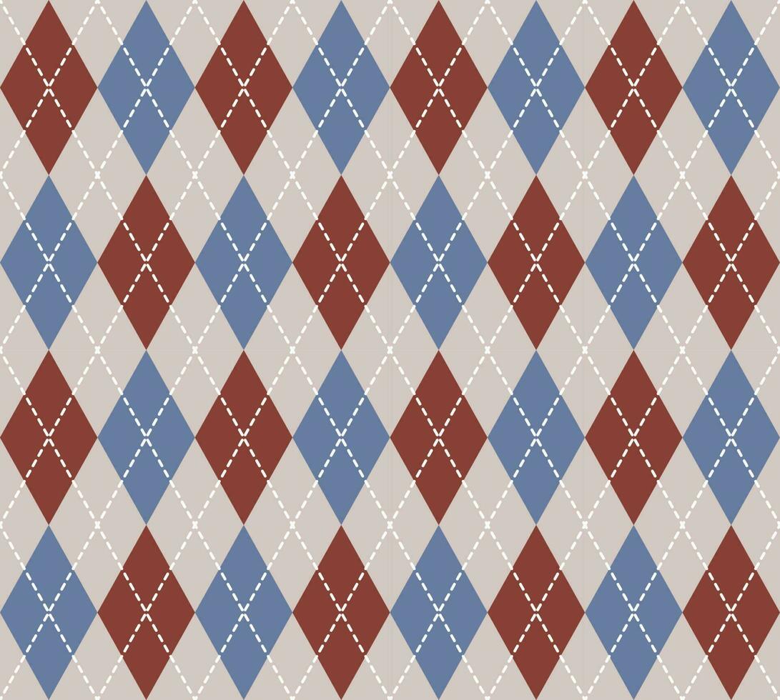 vecteur de motif argyle, fond de texture de tissu