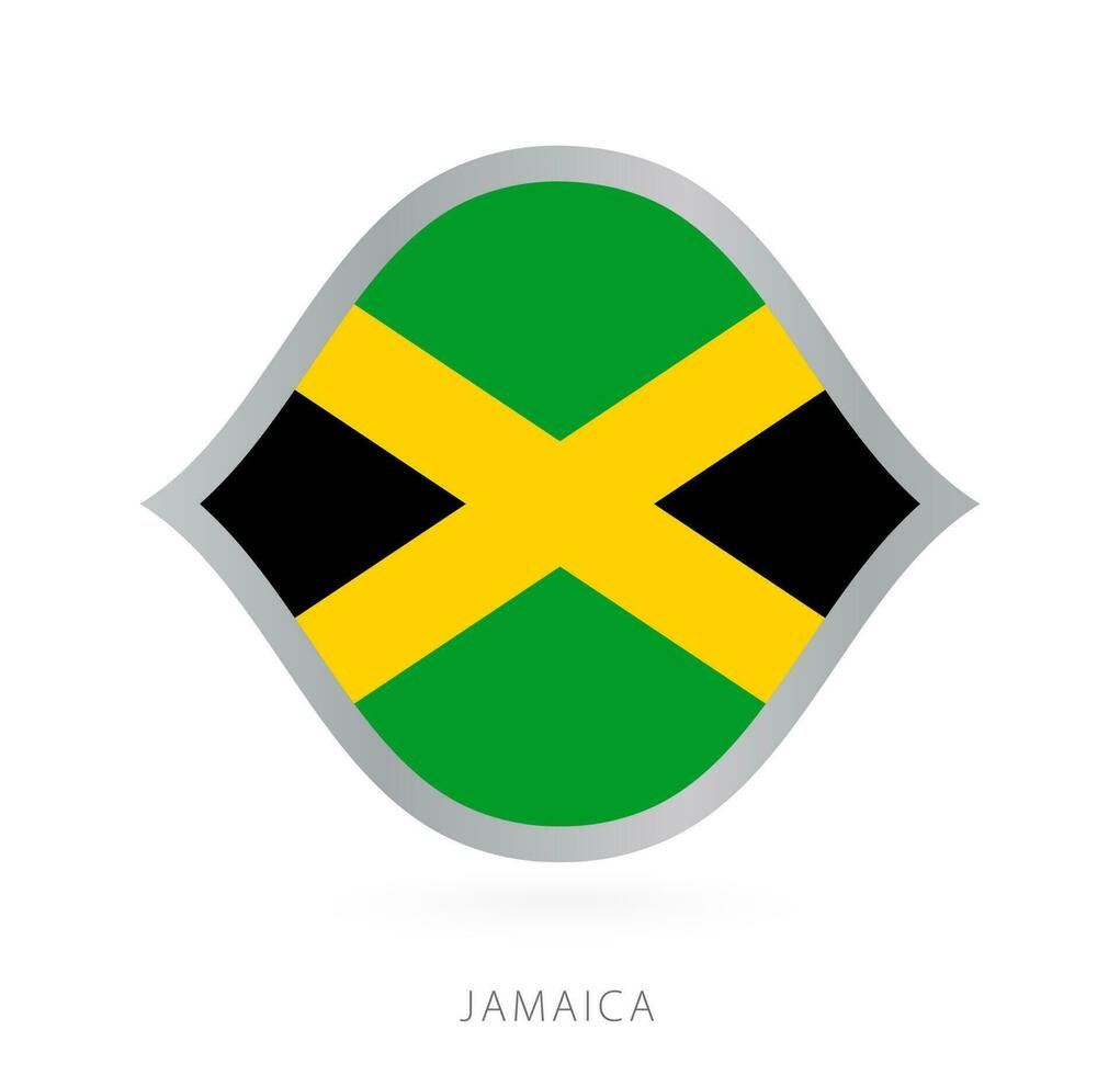 Jamaïque nationale équipe drapeau dans style pour international basketball compétitions. vecteur