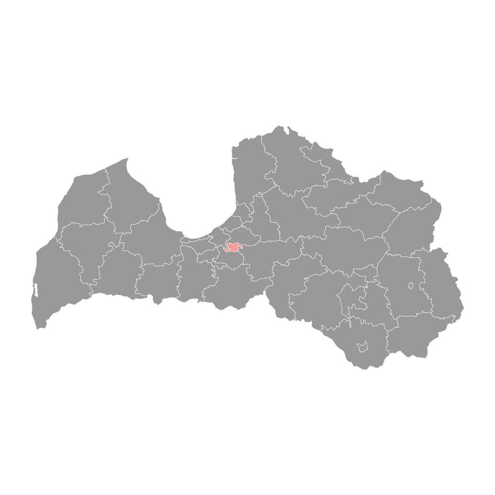 salaspils municipalité carte, administratif division de Lettonie. vecteur illustration.