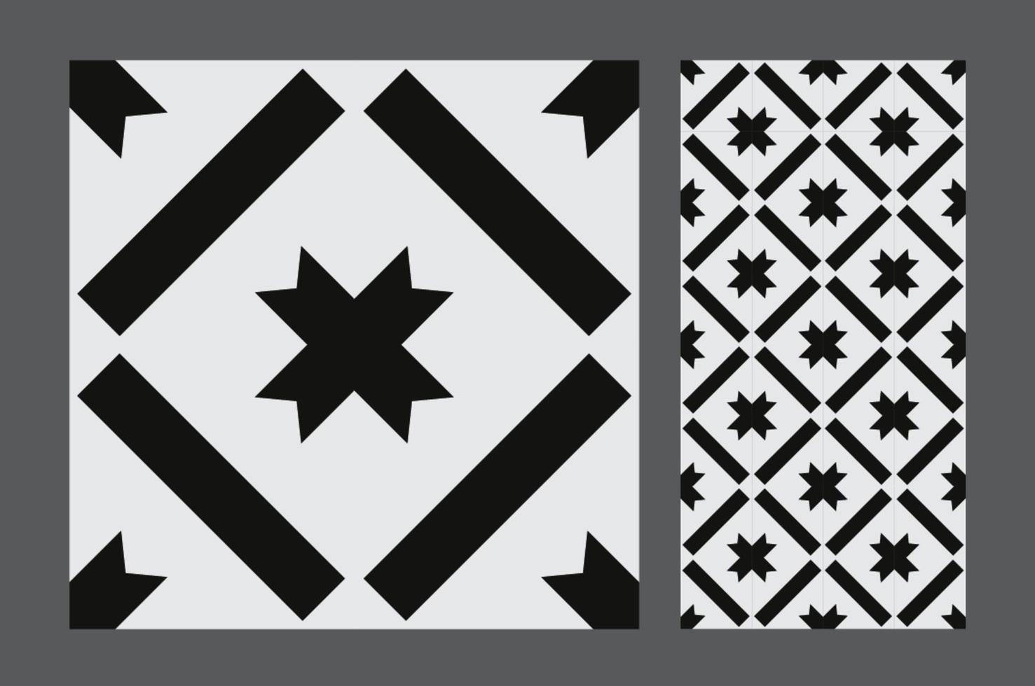 motifs de carreaux vintage design sans couture antique en illustration vectorielle vecteur