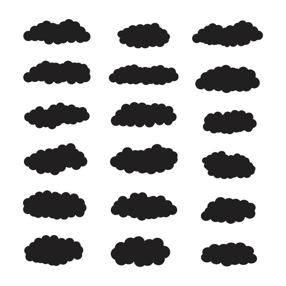 temps icône, des nuages vecteur empaqueter, ciel des nuages clipart, noir et blanc des nuages eps, dessin animé des nuages empaqueter, ligne art bonbons des nuages graphique vecteur, contour pluie des nuages vecteur silhouette