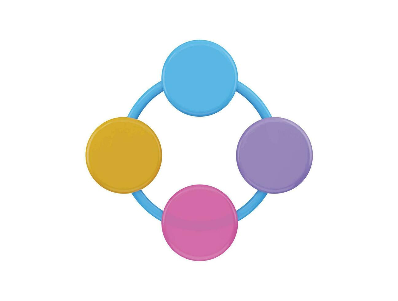 cercle infographie icône 3d le rendu vecteur illustration