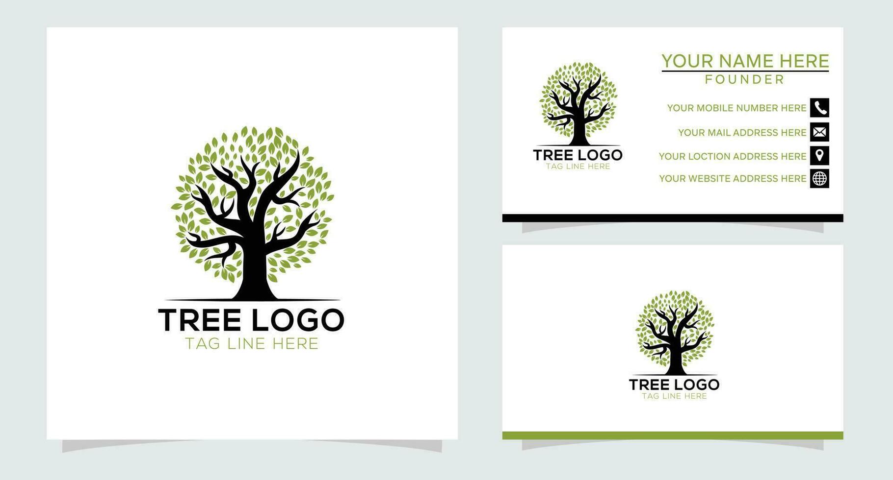 arbre avec sol agriculture agriculture logo conception inspiration vecteur