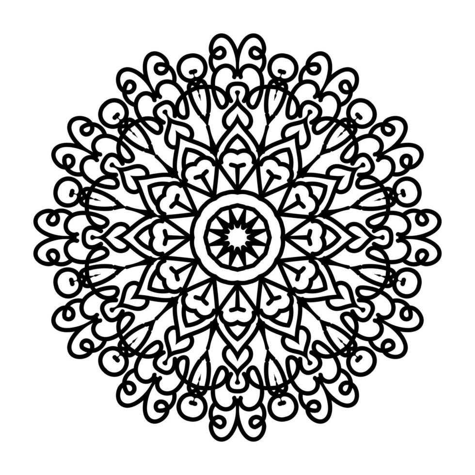 gratuit Oriental modèle, ancien décoratif éléments. Islam, arabe, Indien, marocain, turc ottoman motifs coloration page. fleur mandala vecteur illustration.