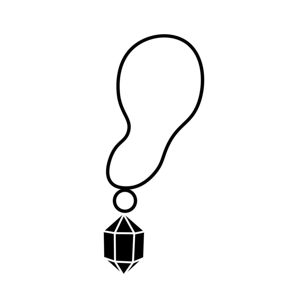 glyphe amulette vecteur illustration