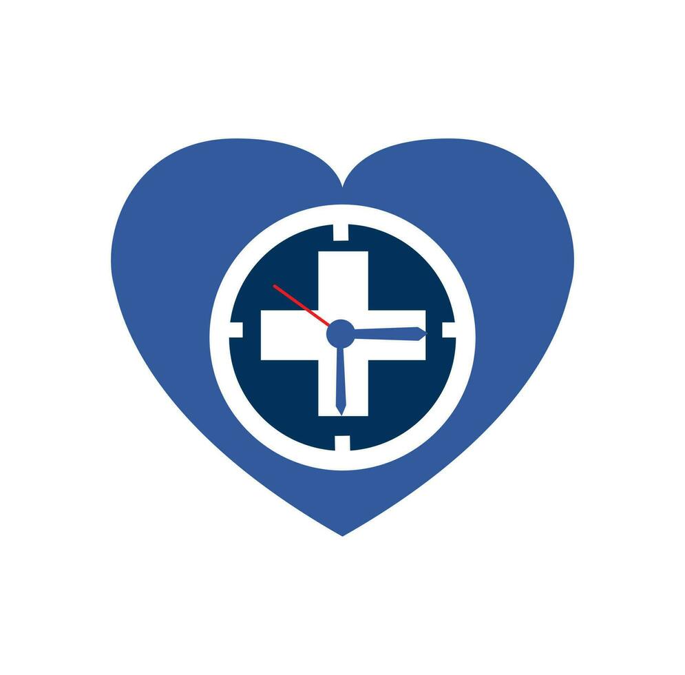 temps médical logo icône conception modèle vecteur médical temps logo