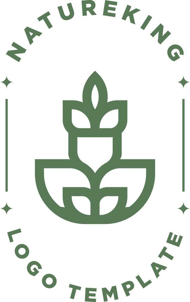 la nature abstrait Roi couronne logo concept vecteur
