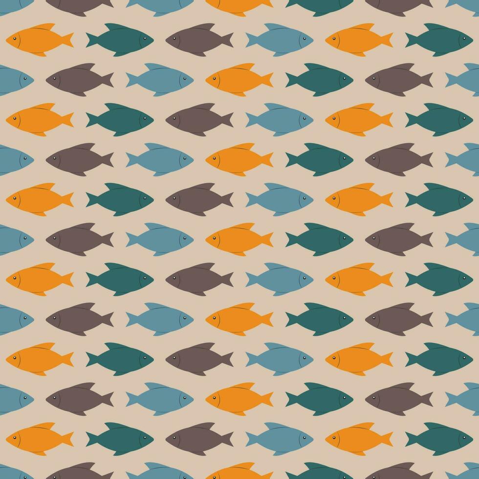 coloré des poissons modèle vecteur