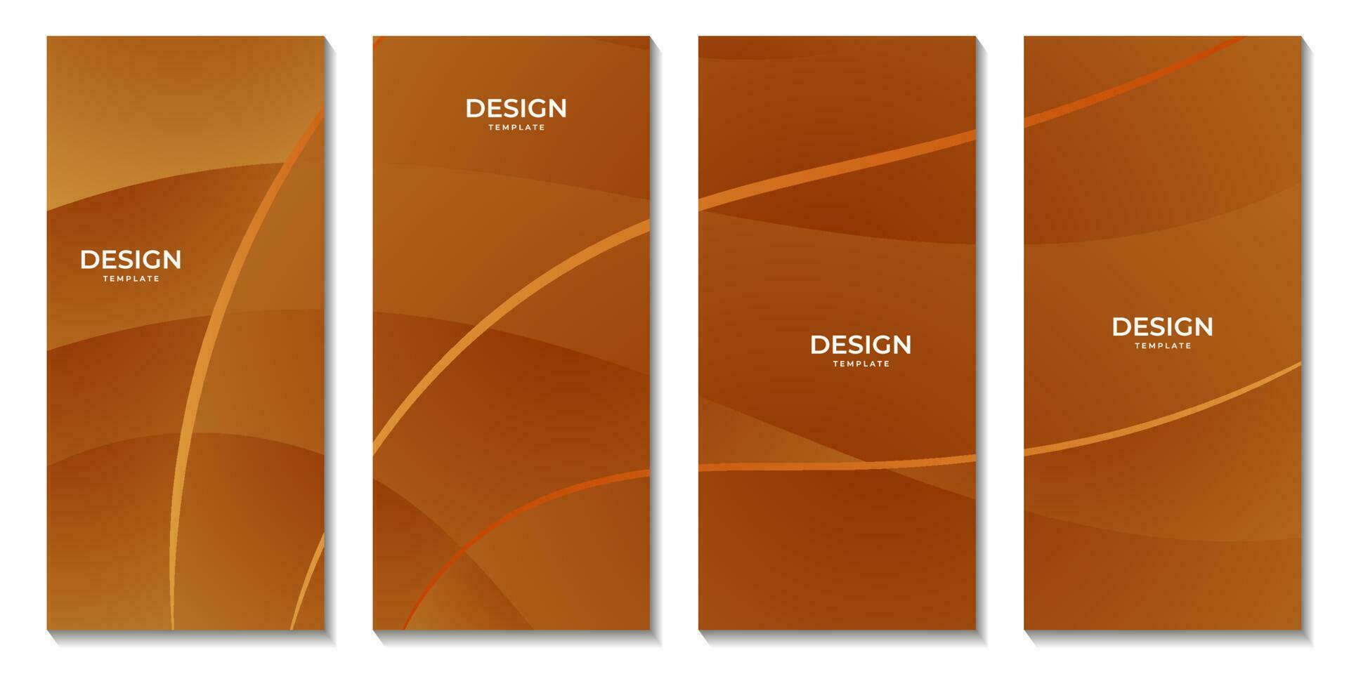 abstrait brochures Orange vague moderne Contexte pour affaires vecteur