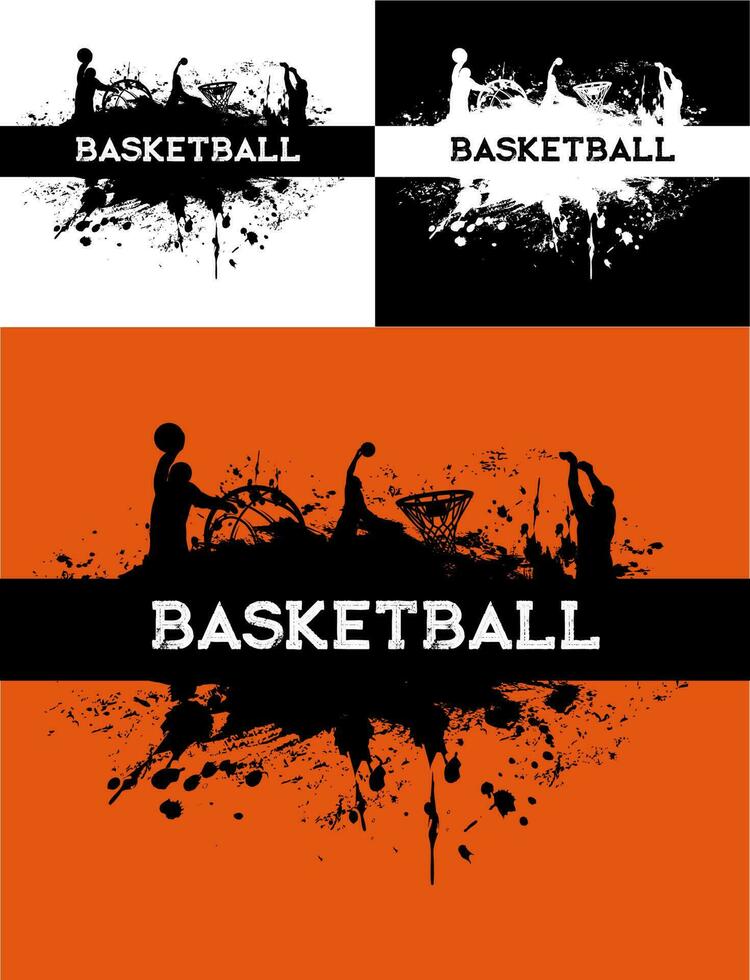 basketball tournoi, streetball Contexte vecteur