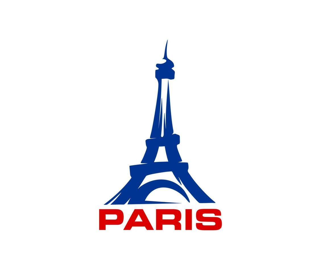 Paris Eiffel la tour icône, France Voyage point de repère vecteur