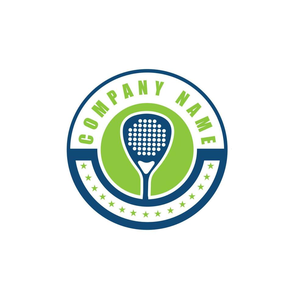 club de tennis moderne, vecteur de logo sportif