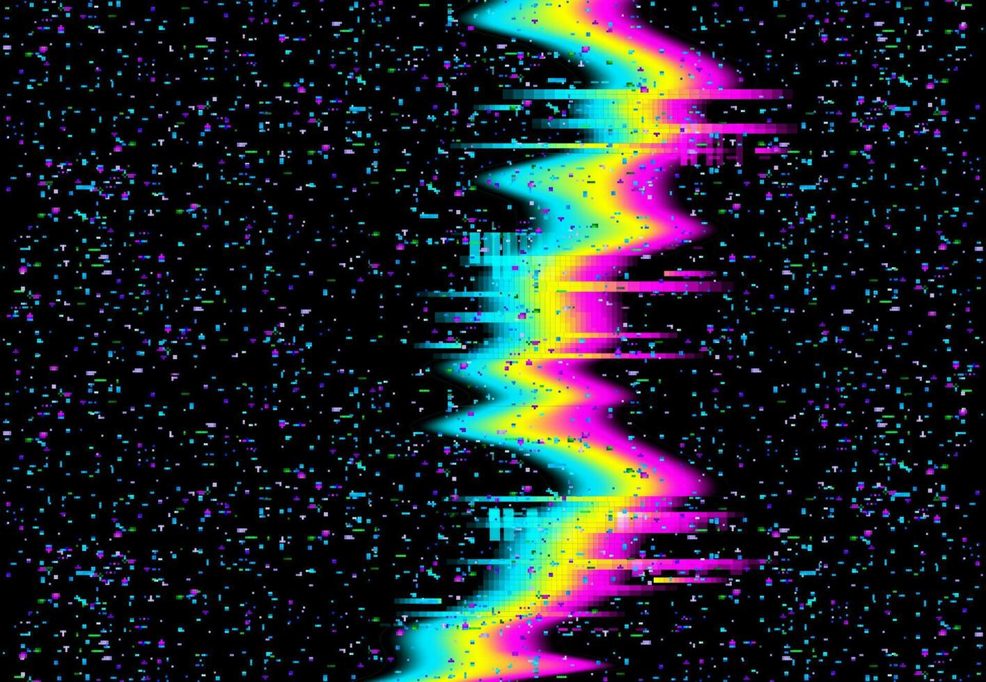 pépin bruit, la télé écran pixel numérique, vhs effet vecteur