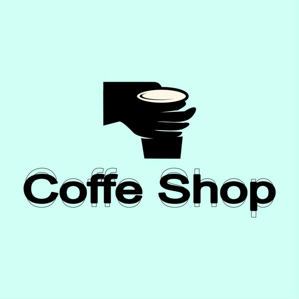 café café logo illustration conception modèle vecteur