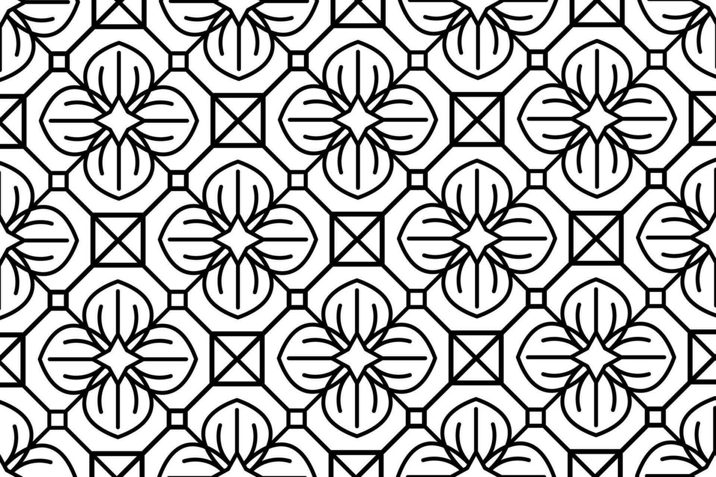 abstrait floral, dentelle, réduire sans couture modèle. répéter modèle avec floral éléments et ornements. ligne art conception, mandala modèle. vecteur