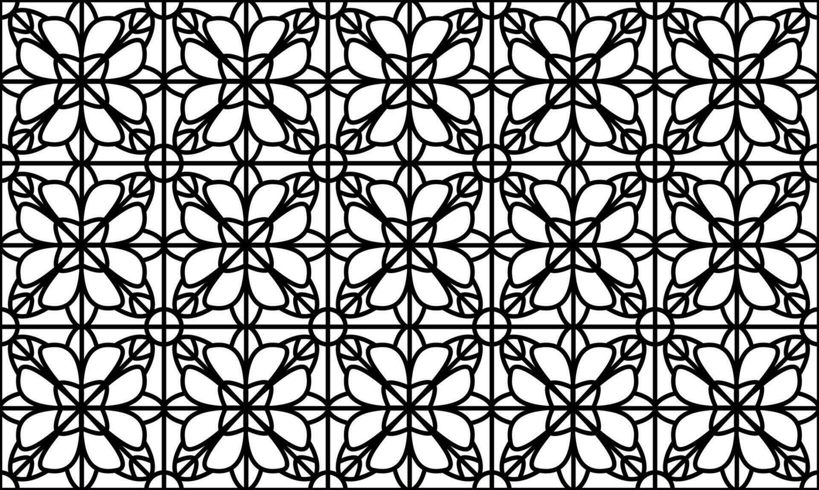 abstrait floral, dentelle, réduire sans couture modèle. répéter modèle avec floral éléments et ornements. ligne art conception, mandala modèle. vecteur