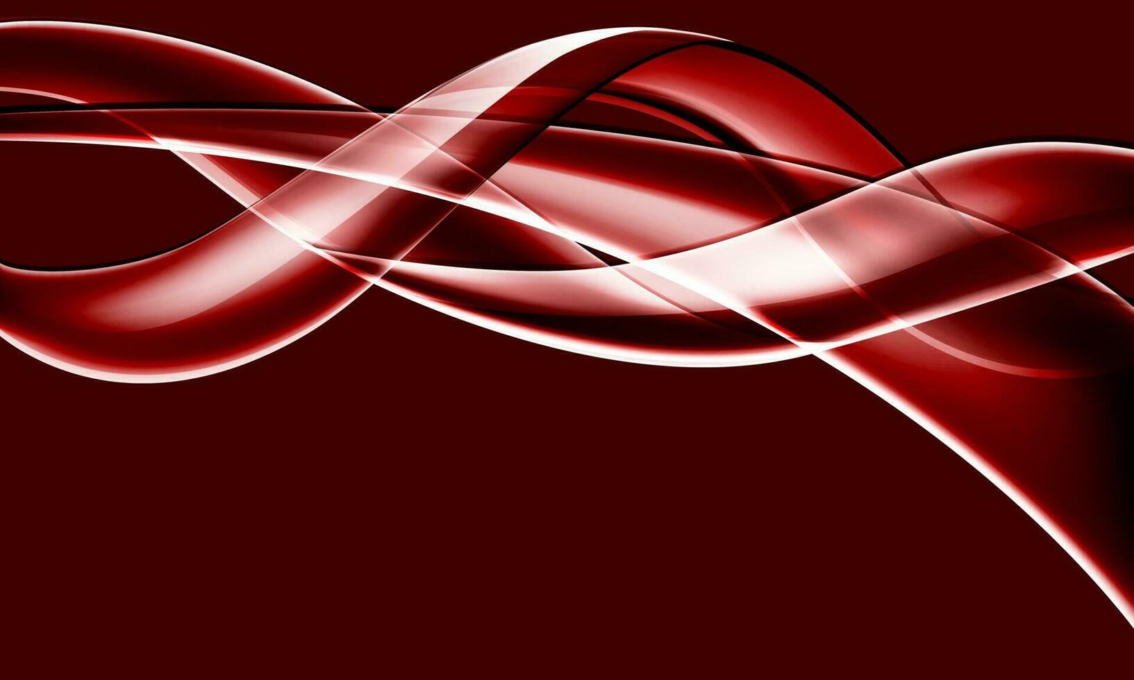 abstrait rouge verre brillant ligne spirale courbe vague mouvement conception moderne luxe futuriste La technologie Créatif Contexte vecteur