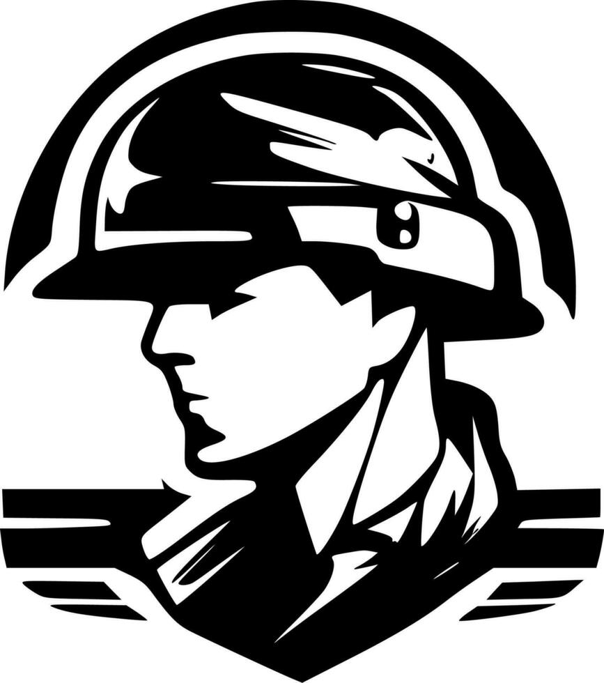 militaire - haute qualité vecteur logo - vecteur illustration idéal pour T-shirt graphique
