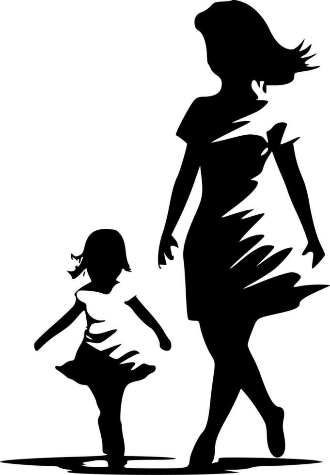 Danse maman - haute qualité vecteur logo - vecteur illustration idéal pour T-shirt graphique